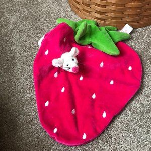 Egmont Toys of Belgium - Pink Strawberry w/White Mouse Doudou